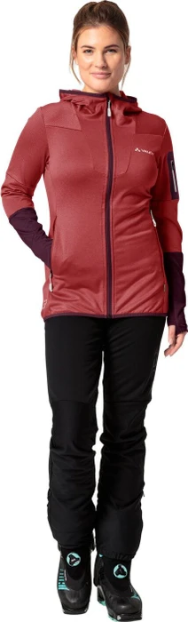 Vaude Monviso Fleece Hooded Funktionsjacke brick (Damen)