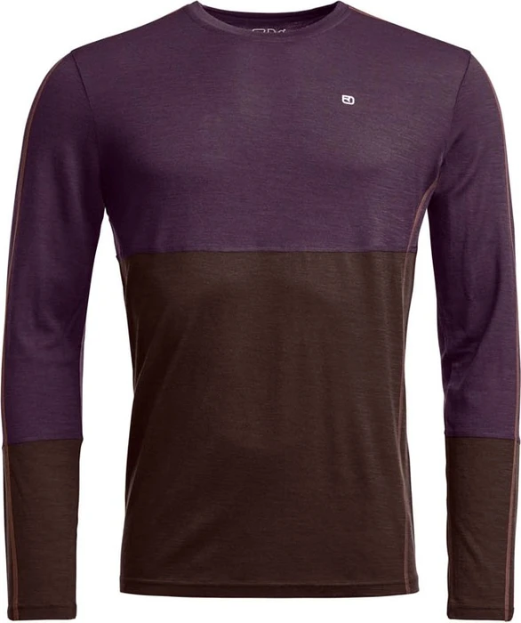 Ortovox 185 Rock'N'Wool Funktionsshirt langarm dark wild berry (Herren)