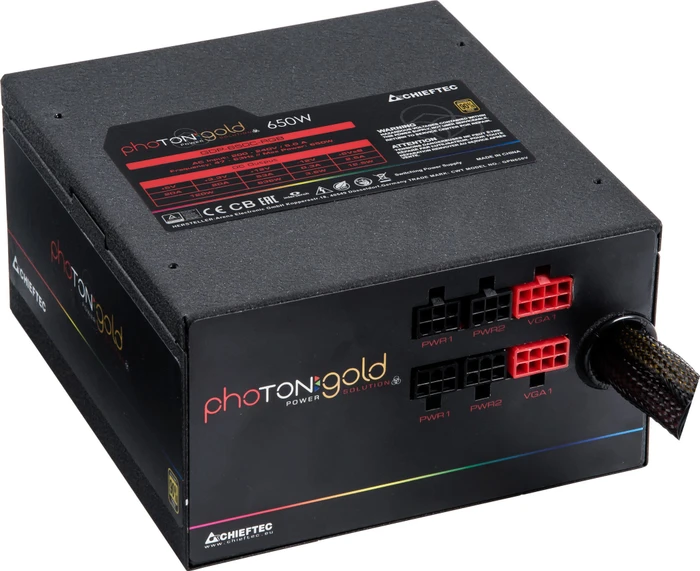 Chieftec Photon Gold GDP-650C-RGB 650W, ATX 2.3