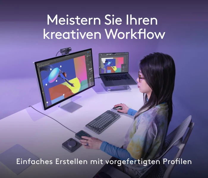 Logitech MX Creative Console Dialpad und Keypad Set, grafit, USB-C/Bluetooth
