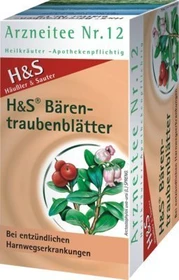 H&S Nr.12 Bärentraubenblätter Arzneitee Beutel, 20 Stück