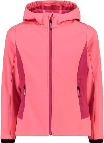 CMP Softshell Melange Fix Hood Funktionsjacke gloss fuxia (Junior)