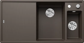 Blanco Axia III 6 S InFino Becken rechts mit Ablauffernbedienung cafe inkl. Glasschneidebrett