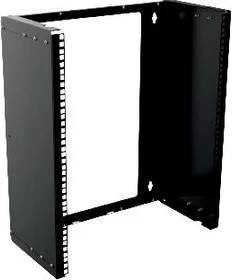 Lanview by Logon 19" Open Frame Rack 13HE, Wandmontage, tiefenverstellbar, schwarz, 430mm tief