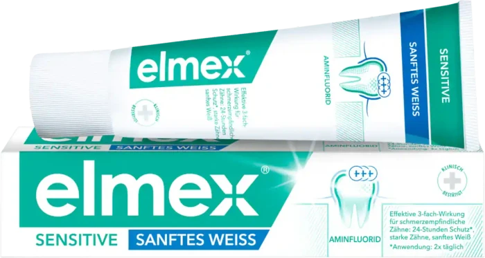 Elmex Sensitive sanftes Weiß Zahncreme, 75ml