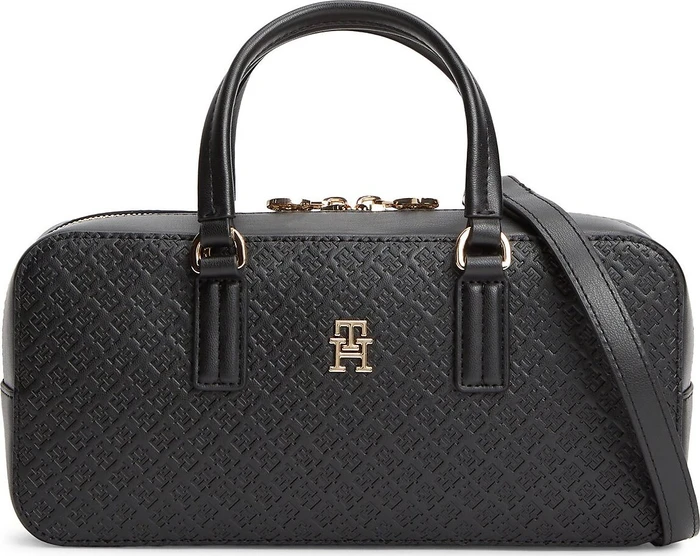 Tommy Hilfiger Crossbody-Tasche mit TH-Monogramm Handtasche schwarz