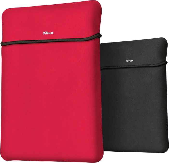 Trust Yvo Wireless Mouse Set mit Wendehülle für 15.6" Laptops, rot, USB