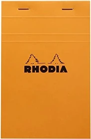 Rhodia Basics Notizblock N°14, 110x170mm, kariert, orange, 80 Blatt