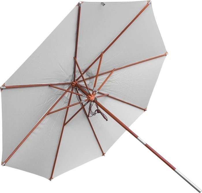 anndora Marktschirm 350cm silbergrau