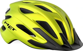 MET Crossover MIPS Helm lime yellow metallic/matt