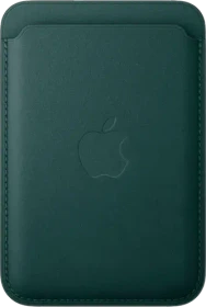 Apple iPhone Feingewebe Wallet mit MagSafe dunkelgrün