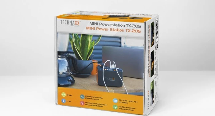 Technaxx Mini TX-205 Solargenerator, 74Wh