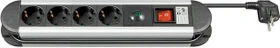Wentronic Goobay Steckdosenleiste, 4-fach, mit Überspannungsschutz, 1.4m