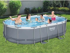 Bestway Power Steel Frame Pool oval 488x305x107cm