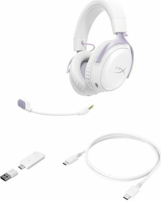 HP HyperX Cloud III S Wireless lavender