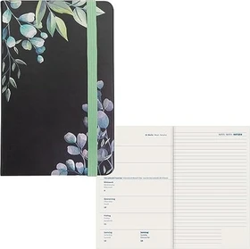 Idena Agenda Wochenkalender Agenda 2024, 90x140mm, Leaves, 88 Blatt