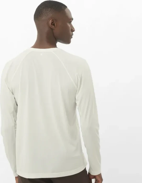 Salomon Shakeout Core Laufshirt langarm icicle (Herren)