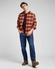 Lee Relaxed Mercantile Hemd langarm rusty clay plaid (Herren)