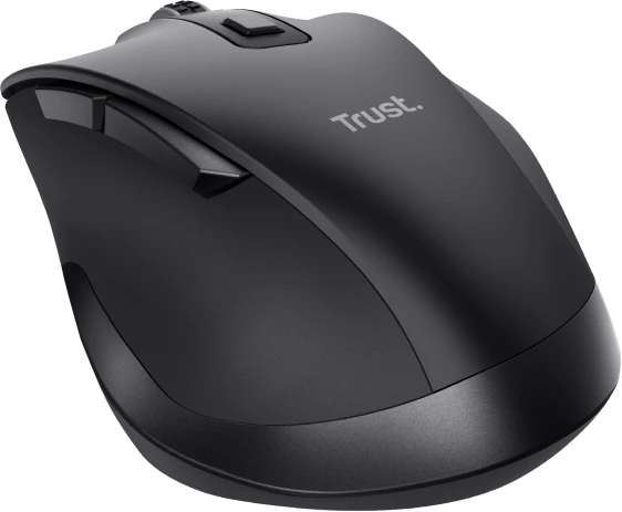 Trust Fyda Rechargeable Wireless Comfort Mouse schwarz, ECO zertifiziert, USB