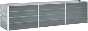 vidaXL Stahl Hochbeet 240x40cm grau