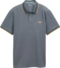 Tom Tailor Piqué mit Stretch Poloshirt kurzarm navy grey mint twotone (Herren)