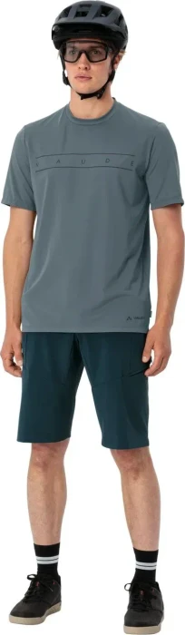 Vaude Qimsa Logo Funktionsshirt kurzarm heron (Herren)
