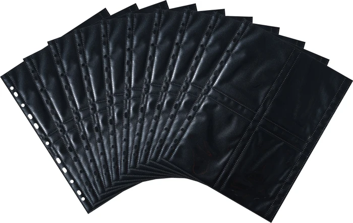 Herma Fotosichthüllen schwarz, 90x130mm, hoch, 10 Stück