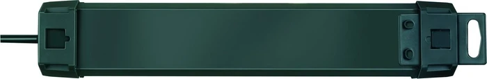 Brennenstuhl Premium-Line Comfort Switch Plus, 6-fach, 2x permanent, 4x schaltbar, 3m, schwarz/hellgrau