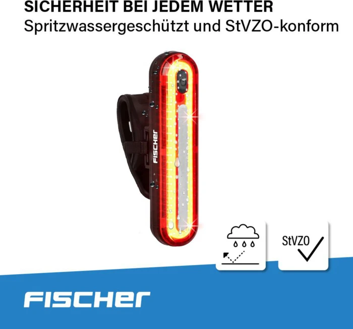 Fischer Batterie LED Rücklicht