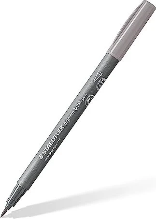Staedtler pigment brush pen 371 warmgrau hell, 10er-Pack