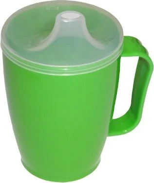 Dr. Junghans Medical Einnehmebecher mit Griff und Deckel 12mm grün, 250ml