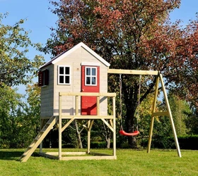 Wendi Toys Spielhaus Zebra mit Schaukel