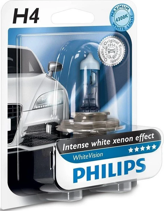 Philips WhiteVision H4 55W, 1er-Pack (12342WHVB1) – Bild 3 von 3