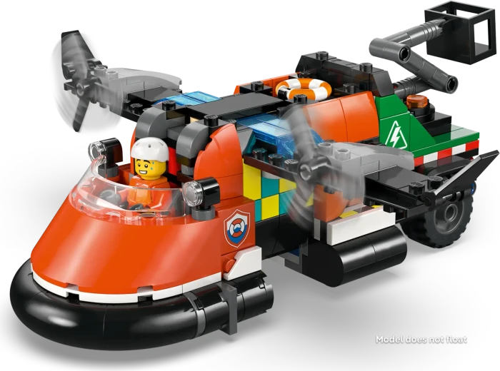 LEGO City - Kombinationsset mit Flugzeug, Wartungsfahrzeug und Luftkissenboot