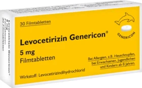 Levocetirizin Genericon 5mg Filmtabletten, 90 Stück
