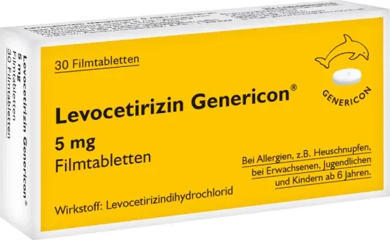 Levocetirizin Genericon 5mg Filmtabletten, 90 Stück