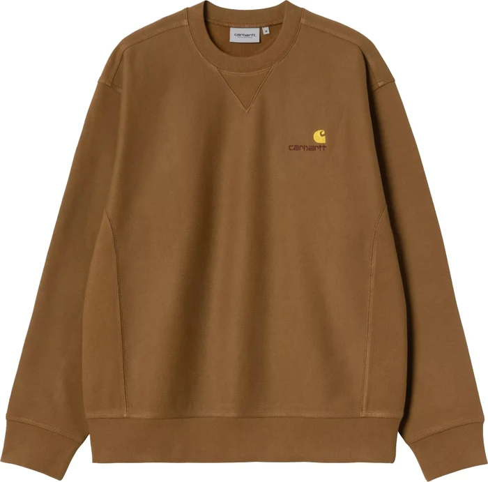 Carhartt American Script Sweat Sweatshirt hamilton brown (Herren)