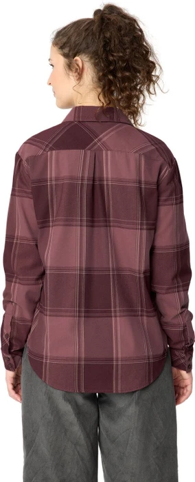 Vaude Farsund III Hemd langarm ruby dusk (Damen)