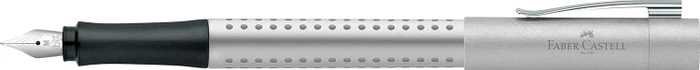 Faber-Castell Füller Grip 2011 silber, rechte Hand/linke Hand, mittel (140900) – Bild 4 von 5