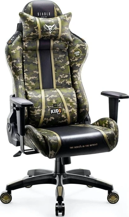 Diablo Chairs X-One 2.0 Kido Kinder-Gamingstuhl, Legion, camouflage/schwarz