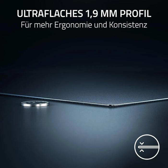 Razer Atlas Pro Gaming-Mauspad aus gehärtetem Glas, 500x400mm, 1.9mm dick, schwarz