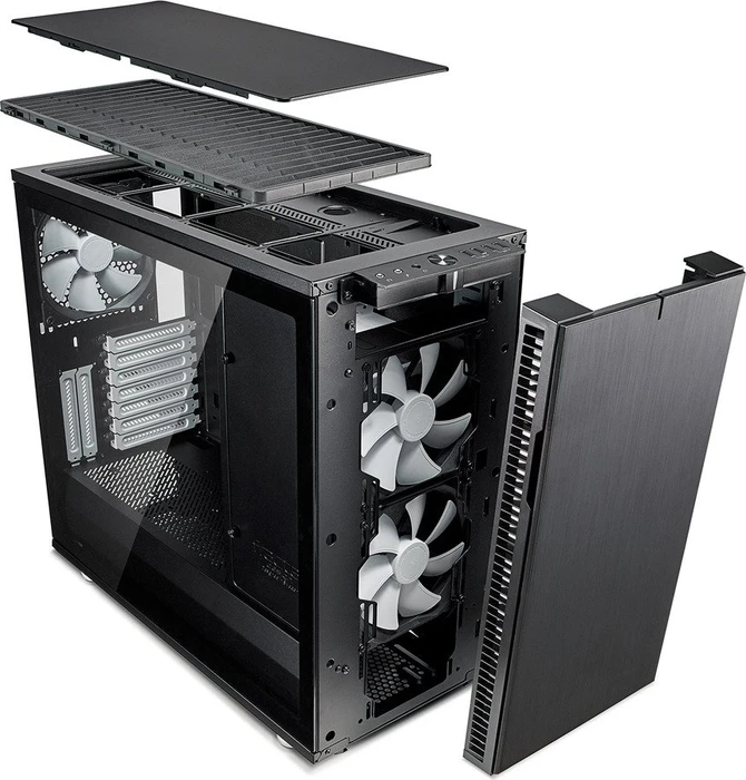 Fractal Design Define R6 Black TG, Glasfenster, schallgedämmt