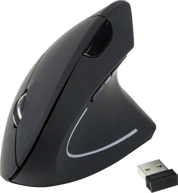 Equip Vertical Ergonomic Wireless Mouse schwarz, USB (245110)