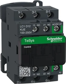 Schneider Electric Leistungsschütz LC1D 3p, +1S+1Ö, 5.5 kW, 12 A, 400 V AC3, Spule 100-250 V AC/DC
