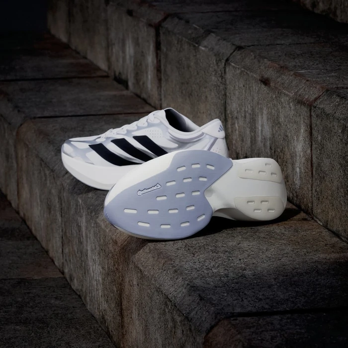 adidas Adizero EVO SL EXO cloud white/core black/iron metallic (Damen)