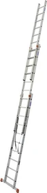 Krause Monto Tribilo Alu 3-tlg. Teleskop-Mehrzweckleiter treppengängig, 3x 10 Stufen