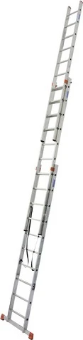 Krause Monto Tribilo Alu 3-tlg. Teleskop-Mehrzweckleiter treppengängig, 3x 10 Stufen