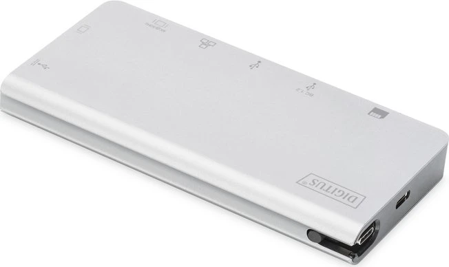 Digitus Multiport Travel Dock silber, USB-C 3.0 [Buchse]