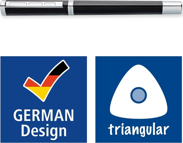 Staedtler triplus 474 antique anthracite/silber, rechte Hand, mittel, Faltschachtel
