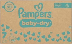 Pampers Baby-Dry Gr.7 Einwegwindel, 15+kg, 132 Stück
